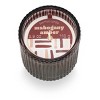 3.9oz Footed Ribbed Glass Scented Candle Brown - Bullseye's Playground™ - 2 of 3