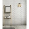 Elegant Lighting Madison 1 light Polished Nickel Wall Sconce Golden Teak (Smoky) Royal Cut Crystal - 2 of 4