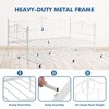 Garvee Twin Daybed with Trundle Bed,Metal Twin Day Bed Twin Size with Steel Slat Support, Sofa Bed for Living Room and Guest Room - 2 of 4