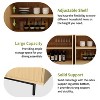 Vipbear Buffet Cabinet with Storage, 58 In Large Sideboard Buffet Storage Cabinet with Shelve and 4 Doors, Fluted Sideboard Coffee Bar Storage Cabinet - 3 of 4