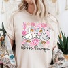 Funny Goose Bumps Floral T-Shirt, White, Natural and Black Sarcastic Goose Tee Gifts| OrnamentallyYou - 4 of 4