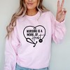 Simply Sage Market Women's Graphic Sweatshirt Nursing Is A Work Of Heart - 2 of 3