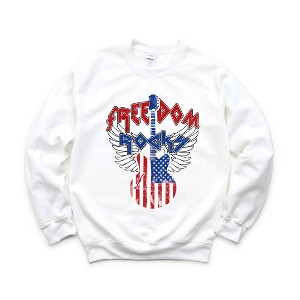 Simply Sage Market Women's Graphic Sweatshirt Freedom Rocks - 1 of 4
