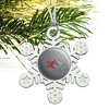 Rider University Secondary Logo Metal Snowflake Christmas Tree Holiday Ornament - 2 of 3