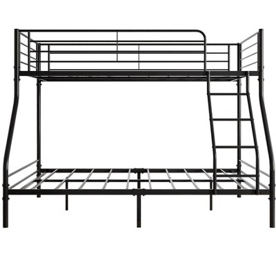 NicBex Twin Over Full Metal Bunk Bed with Enhanced Upper-Level Guardrail for Kids,Girls,Boys