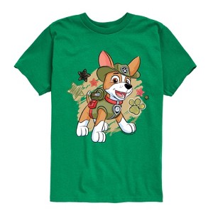 Boys' - Paw Patrol - Tracker Paw Patrol Short Sleeve Graphic T-Shirt - 1 of 4