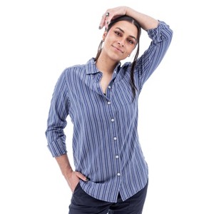 Aventura Clothing Women's Colmar LS Stripe Shirt - 1 of 4
