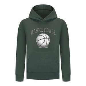 Everyday Kids Basketball Pullover Hoodie – Classic Sketch Basketball Graphic Sweatshirt - 1 of 4