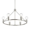 Livex Lighting Lansdale 6 - Light Chandelier in  Brushed Nickel - 3 of 4