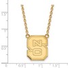 Black Bow Jewelry 10k Yellow Gold North Carolina State Wolfpack NCAA Necklace 18 Inch - 2 of 4