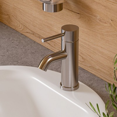ALFI  AB1433-BN Brushed Nickel Single Lever Bathroom Faucet