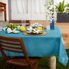 Design Imports  Storm Blue Tonal Lattice Print Outdoor Tablecloth 60X84 - 3 of 4