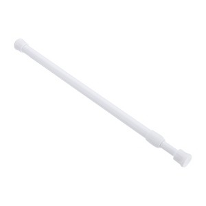Unique Bargains Metal Non-slip Expandable No Drilling Kitchen Shower Tension Curtain Rod - 1 of 4