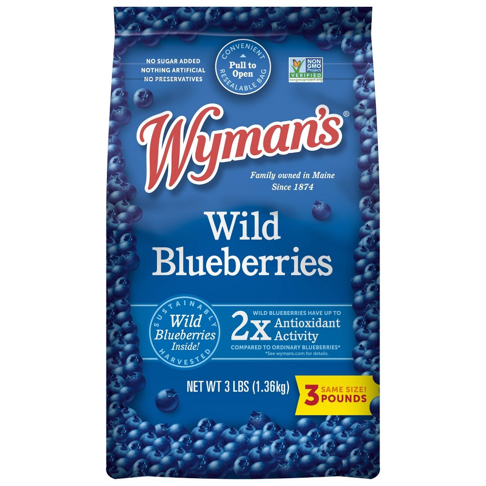 UPC 079900001691 Wyman's Fresh Frozen Wild Blueberries 3lb