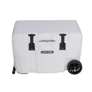 Lifetime 55 Quart High Performance Wheeled Cooler, Arctic White (91072) - 1 of 4