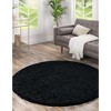 Unique Loom Solid Shag Solid Indoor Woven Area Rug - 4 of 4