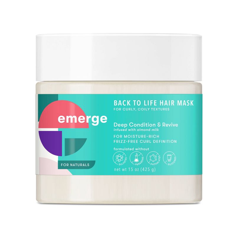 Emerge Hair Care Back to Life Deep Conditioning &#38; Revive Hair Mask - 15oz, 3 of 6