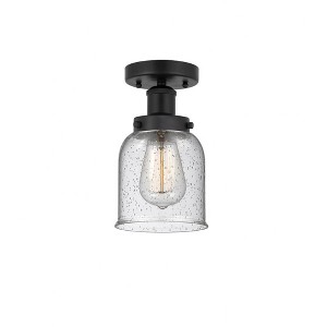 Bell - 1 Light Semi-Flush Mount In Industrial Style-8.25 Inches Tall and 6.5 Inches Wide - 1 of 1