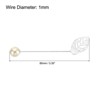 Unique Bargains Metal DIY Women's Clothing Dress Leaf Sewing Brooch Pin 20 Pcs - 2 of 4