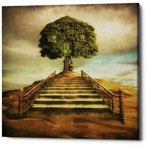 Epic Graffiti 'Treeshouse' by Dariusz Klimczak, Canvas Wall Art