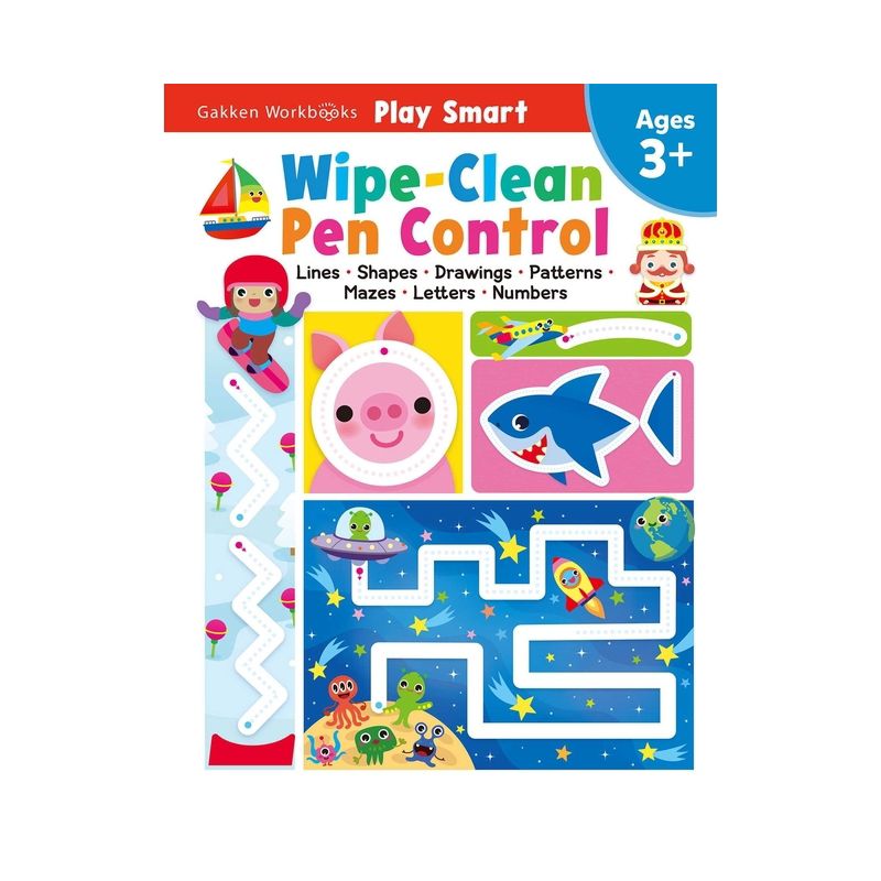 Play Smart Wipe-Clean Pen Control - by  Gakken Early Childhood Experts (Spiral Bound), 1 of 2