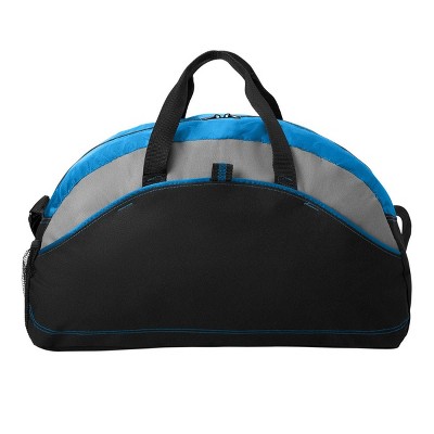 Mafoose Medium Contrast Adjustable Shoulder Strap Duffel Bag Royal