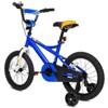 hykolity 16 inch Kids Bike Children Bicycle for Boy 4-6 Years Old Cycling Kiddo Height 38-48 inch Coaster Brakes Include Training Wheel Blue - 4 of 4