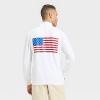 Men's USA Fleece 1/4 Zip Sweatshirt - Goodfellow & Co™ White - 2 of 3