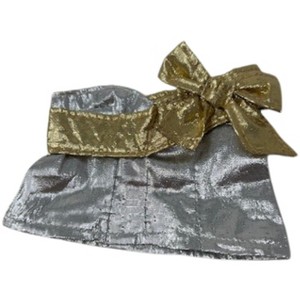 Doll Clothes Superstore Handmade Silver & Gold Pageant Winner Gown for 17.5cm. Labubu Dolls - 1 of 4