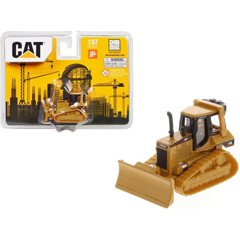 CAT Caterpillar D5M Track-Type Tractor Yellow 1/87 (HO) Diecast Model by Diecast Masters, 1 of 6