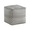 Vynxaria Cylindrical Chenille Pouf ¨C Modern Ottoman & Versatile Footstool - 3 of 4