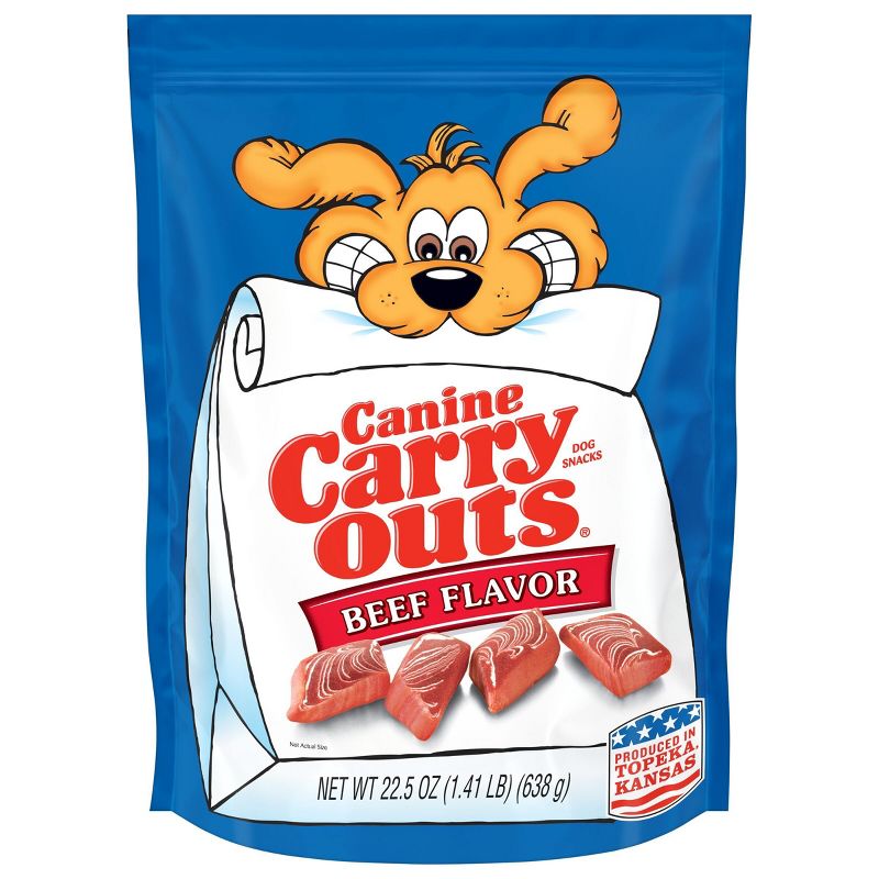 Canine Carry Outs Beef Dry Chewy Dog Treats, 1 of 9