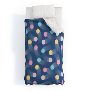 Deny Designs 2pc Twin/Twin XL Marufemia Colorful Pastel Tennis Balls Kids' Comforter and Sham Set Blue - 1 of 4