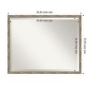 Mila Beveled Wood Framed Bathroom Vanity Wall Mirror - 3 of 4