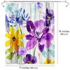 Americanflat 71" x 74" Shower Curtain, Floral Shimmer by Harrison Ripley - 2 of 4