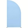 Half Moon Arch Cover Backdrop Wedding Arch Backdrop Stand Cover Fitting Backdrop Arch Cover for Birthday Party Engagement Wedding Decoration - 2 of 4