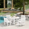 WestinTrends Malibu 5-Piece HDPE Outdoor Patio Chair and Round Table Dining Set - 2 of 4