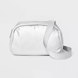 Dome Camera Crossbody Bag - A New Day™ Silver