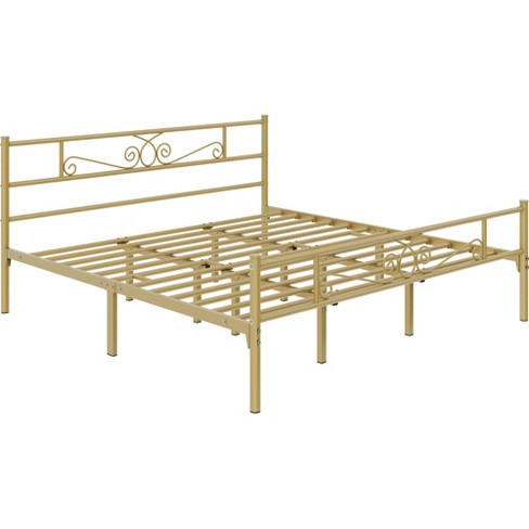 Yaheetech Metal-framed Platform Bed With Headboard And Footboard ...