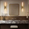 CityFurn Modern 2-Light Wall Sconces with Clear Glass Shades - 4 of 4