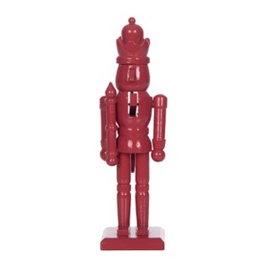 Transpac 7 Inch Wood Red Nutcracker Decorative Object for Christmas Tabletop Decor Perfect for Gifts and Holiday Cheer - 1 of 1