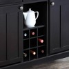 Hutch-Style Buffet Wood/Black/Cherry - Home Styles: Traditional Sideboard with Wine Storage, Hardwood Frame - 3 of 4