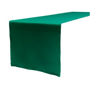 Slickblue 14"x108" Linen-Look Table Runner – Polyester Poplin, Wrinkle-Resistant, Serged Edge Finish, 41 Color Options - 1 of 3
