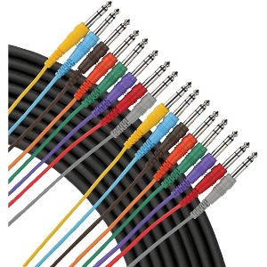 Livewire Essential A8TT 8-Channel Snake TRS to TRS 6 ft. Black - 1 of 4