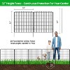 ELECWISH Decorative Garden Fence, Outdoor Lawn and Garden Metal Animal Barrier, No-Dig Outdoor Fencing with Rustproof Metal Panels - 3 of 4