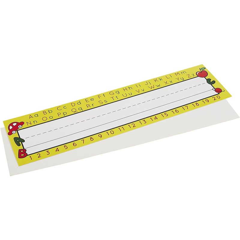 Juvale 72 Pack Name Plates for Desks, Name Tags for Classroom with Alphabet, School Supplies for Teachers, 11.5 x 3 In, 2 of 7