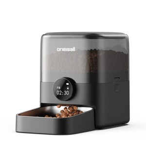 Oneisall PF05 Automatic Dog and Cat Feeder: 3L, 6-Meal Timer, Backup Power, for Large Kibble, Pet Dry Food Dispenser (Christmas Gift) - 1 of 4