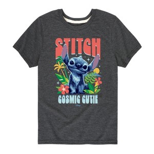Boys' - Lilo And Stitch - Stitch Cosmic Cutie Short Sleeve Graphic T-Shirt - 1 of 3
