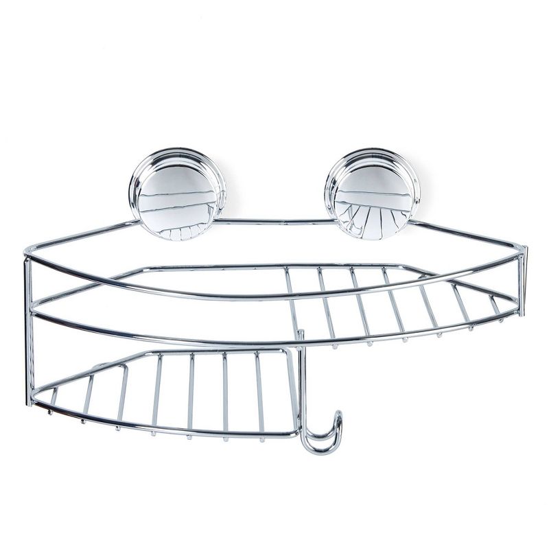 Stick N Lock Plus Kroma Combo Shower Basket Chrome - Better Living Products, 3 of 6