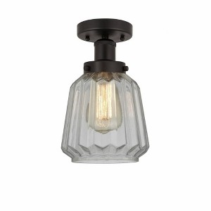 Chatham - 1 Light Semi-Flush Mount In Industrial Style-8.25 Inches Tall and 6.5 Inches Wide - 1 of 1